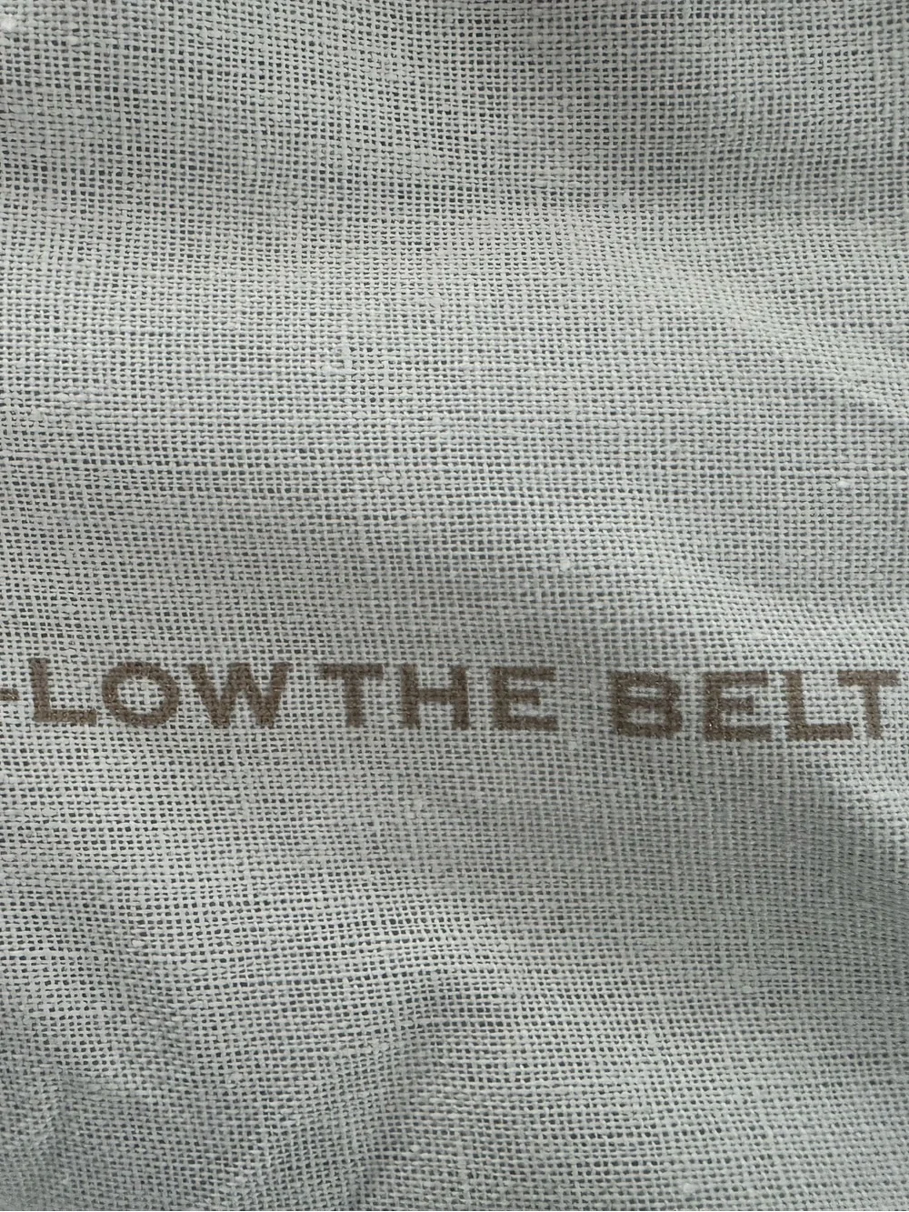 B-Low The Belt Gold Logo Brown Leather Strap